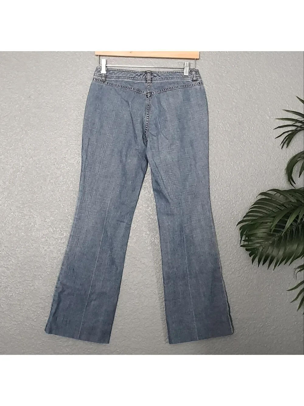Wide Leg VNTG Jeans No Back Pocket 90s Altered Hem Y2k